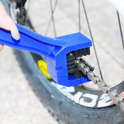 Fahrrad-Reinigungswerkzeug-Set - Großer Borstenschrubber, Kettenreiniger - Kleine Bürste