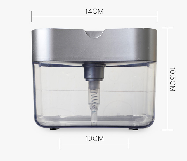 Multifunktionaler Seifenspender mit Schwamm - Küchenzubehör