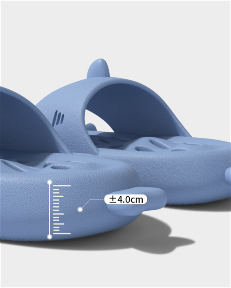 Shark Slippers - Hai-Schlappen mit Abflusslöchern - Duschschuhe - Schnell Trocknend - Strandsandalen